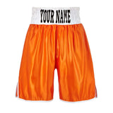CUSTOM MADE KIDS CONTRAST WAISTBAND CLASSIC SATIN BOXING SHORTS