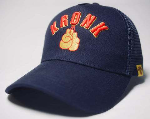 KRONK GLOVES TRUCKER CAP -NAVY/RED/YELLOW