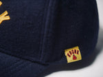 KRONK COLLEGIATE FELT CAP-BLUE