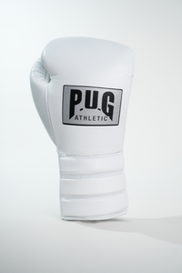 PUG ATHLETIC SP1 PRO LACE SPARRING GLOVES - WHITE
