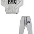 PUG ATHLETIC CREW NECK TRACKSUIT SET - GREY