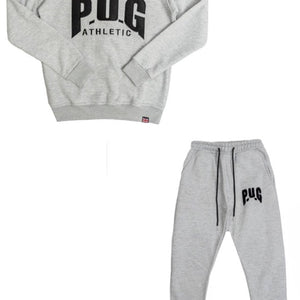 PUG ATHLETIC CREW NECK TRACKSUIT SET - GREY