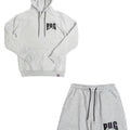 PUG ATHLETIC HOODY AND SHORTS SET - GREY