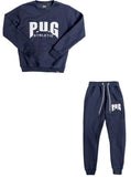 PUG ATHLETIC FLEECE JUMPER TRACKSUIT SET - BLUE