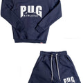 PUG ATHLETIC JUMPER & SHORTS SET - BLUE