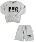 PUG ATHLETIC JUMPER & SHORTS SET - GREY