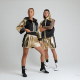 CUSTOM FISH SCALE SHINE BOXING RING JACKET