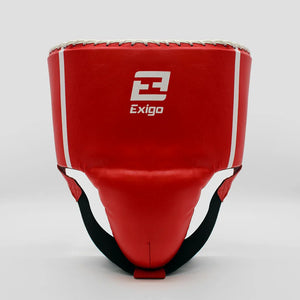 EXIGO® C4 CLASSIC LEATHER ABDOMINAL GUARD - RED/WHITE