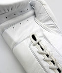 EXIGO® S2 STEALTH LEATHER LACE UP SPARRING GLOVES - WHITE
