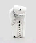 EXIGO® S2 STEALTH LEATHER LACE UP SPARRING GLOVES - WHITE