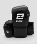 EXIGO® S2 STEALTH LEATHER STRAP SPARRING GLOVES - BLACK