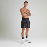 HAGLER CLASSIC SATIN BOXING SHORTS - BLACK/GOLD
