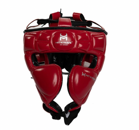 HIT N MOVE AIR ARMOUR PRECISION CHEEK HEADGEAR-RED