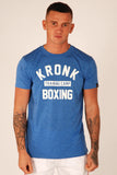 KRONK Training Camp Slim fit T Shirt Heather Royal Blue