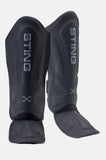 STING TAIPAN MMA SHIN & FOOT PROTECTOR-BLACK
