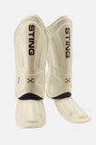 STING TAIPAN MMA SHIN & FOOT PROTECTOR-BEIGE/BROWN