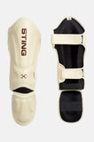 STING TAIPAN MMA SHIN & FOOT PROTECTOR-BEIGE/BROWN