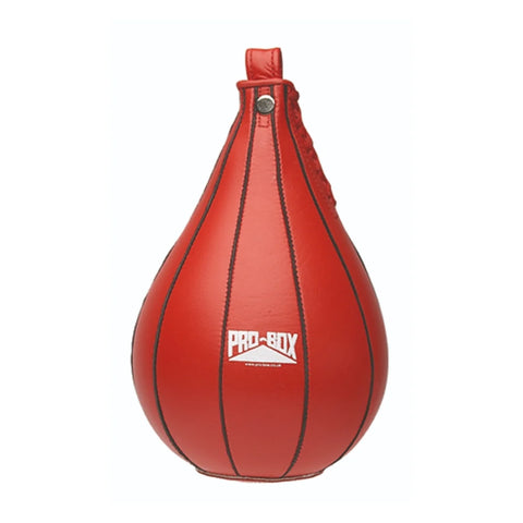 PRO-BOX RED LEATHER TEN PANEL SPEEDBALL - ONLINE ONLY