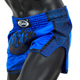 FAIRTEX SLIM CUT MUAY THAI SHORTS-ROYAL BLUE