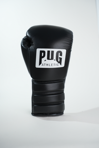 PUG ATHLETIC SP1 PRO LACE SPARRING GLOVES - BLACK