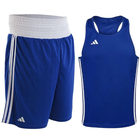 ADIDAS BASE PUNCH COMPETITION RINGWEAR SET - BLUE