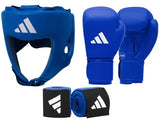 ADIDAS WOB (WAS IBA) COMPETITION APPROVED AMATEUR BOXING SET - BLUE