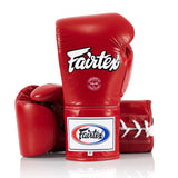 FAIRTEX LACE COMPETITION GLOVES-RED