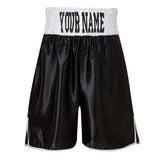 CUSTOM MADE KIDS CONTRAST WAISTBAND CLASSIC SATIN BOXING SHORTS