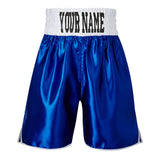 CUSTOM MADE KIDS CONTRAST WAISTBAND CLASSIC SATIN BOXING SHORTS