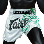 FAIRTEX MUAY THAI SHORTS - RACER WHITE