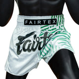 FAIRTEX MUAY THAI SHORTS - RACER WHITE