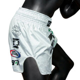 FAIRTEX MUAY THAI SHORTS - RACER WHITE