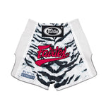 FAIRTEX KIDS SHORTS-WHITE TIGER