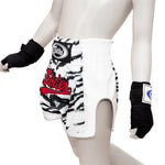 FAIRTEX KIDS SHORTS-WHITE TIGER