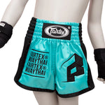 FAIRTEX BOXING SHORTS FOR KIDS - TURQUOISE"
