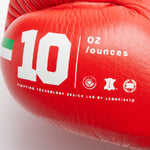 LEONE SHOCK PLUS BOXING GLOVES-RED