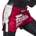 FAIRTEX SLIM CUT MUAY THAI SHORTS-RED