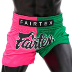 FAIRTEX SHORTS-PINK/GREEN