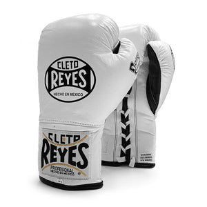 CLETO REYES SAFETEC PRO FIGHT GLOVE LACE - WHITE