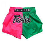 FAIRTEX SHORTS-PINK/GREEN