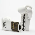 LEONE ORLANDO CLASSICO BOXING GLOVES LACES-WHITE