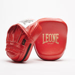 LEONE ARISTOTELE CLASSICO CURVED PUNCH MITTS -RED