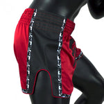 FAIRTEX SLIM CUT MUAYTHAI SHORTS-RED/BLACK