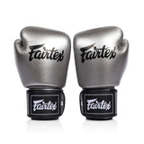 FAIRTEX BGV1C-PLUS MICROFIBRE BOXING GLOVES-SILVER