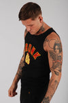 KRONK GLOVES APPLIQUE TRAINING GYM VEST-BLACK
