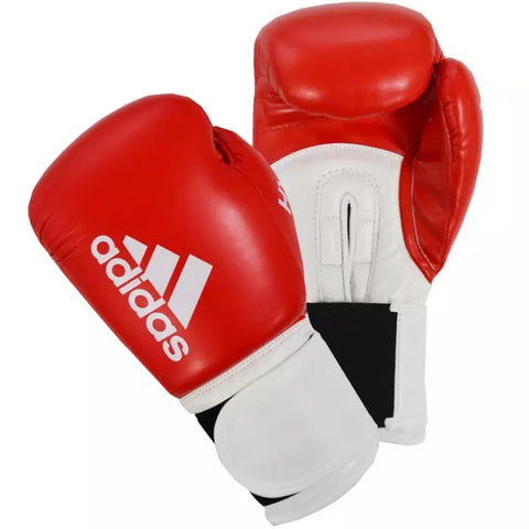 ADIDAS HYBRID 100 BOXING GLOVES red/white