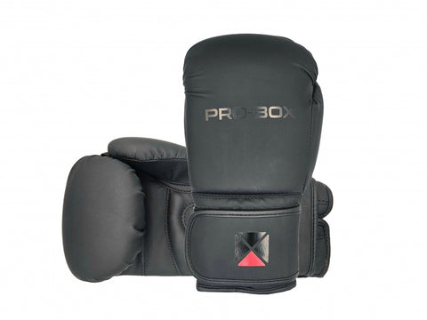 PRO BOX CLUB GLOVES MATT BLACK SNR