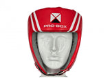 PRO BOX CLUB ESSENTIALS PU HEADGUARD-RED