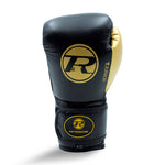 RINGSIDE JUNIOR SYNTHETIC LEATHER TRAINING GLOVE-BLACK/GOLD