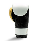 RINGSIDE JUNIOR SYNTHETIC LEATHER TRAINING GLOVE-WHITE/GOLD